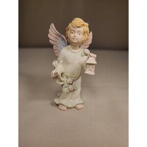 Decorative 3.5" Tall Angel Figurine Holding Light Ang13